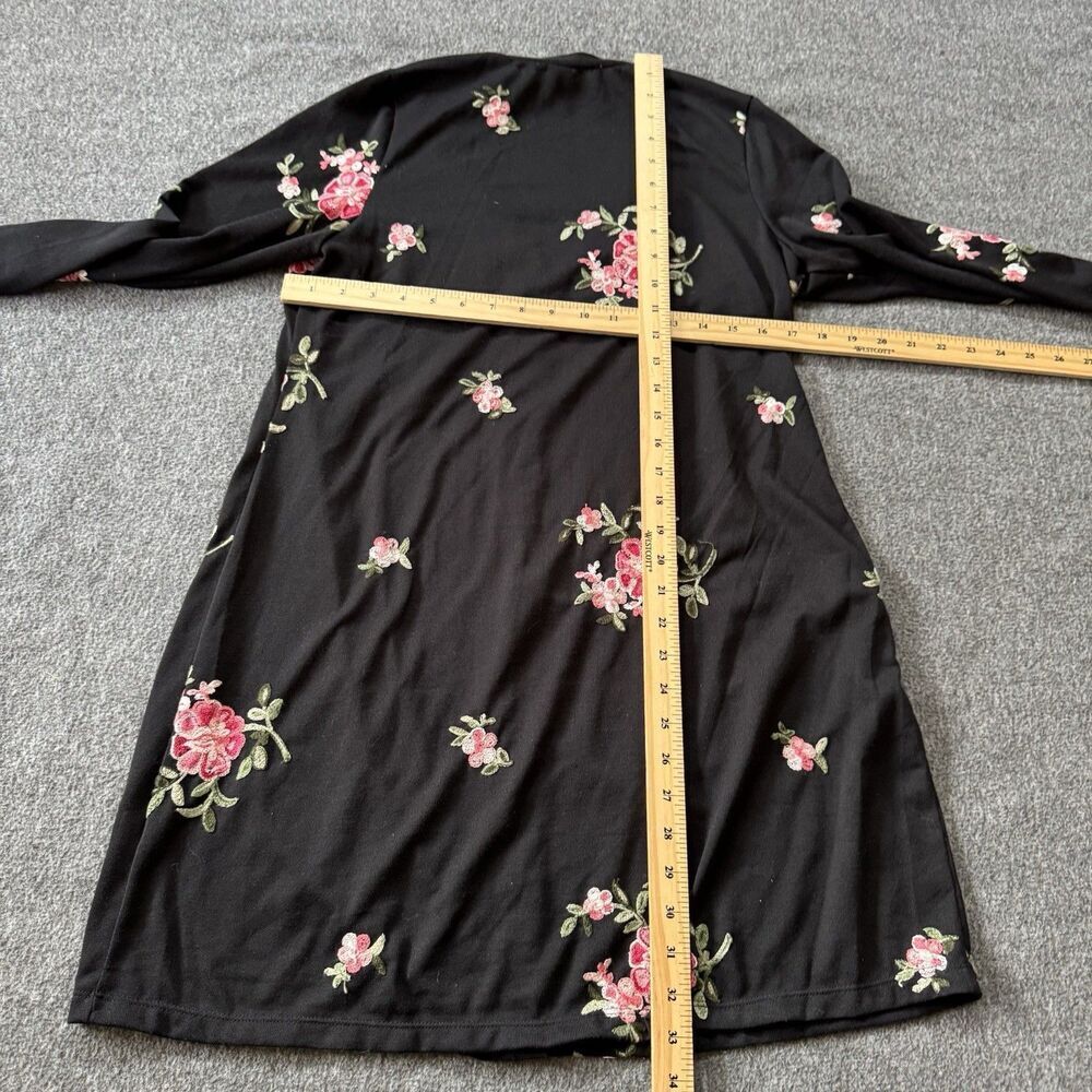 Fig & Flower Anthropologie Womens Cardigan Sweater Sz Large Floral Embroidered - Picture 7 of 7